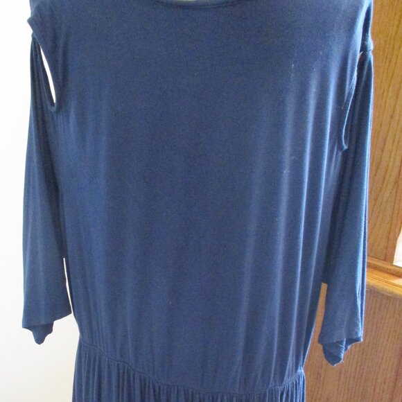 Torrid Womens Baby Doll Dress, Navy Blue SS, Button Front,Torrid Size 3 (22-24) - Picture 8 of 12